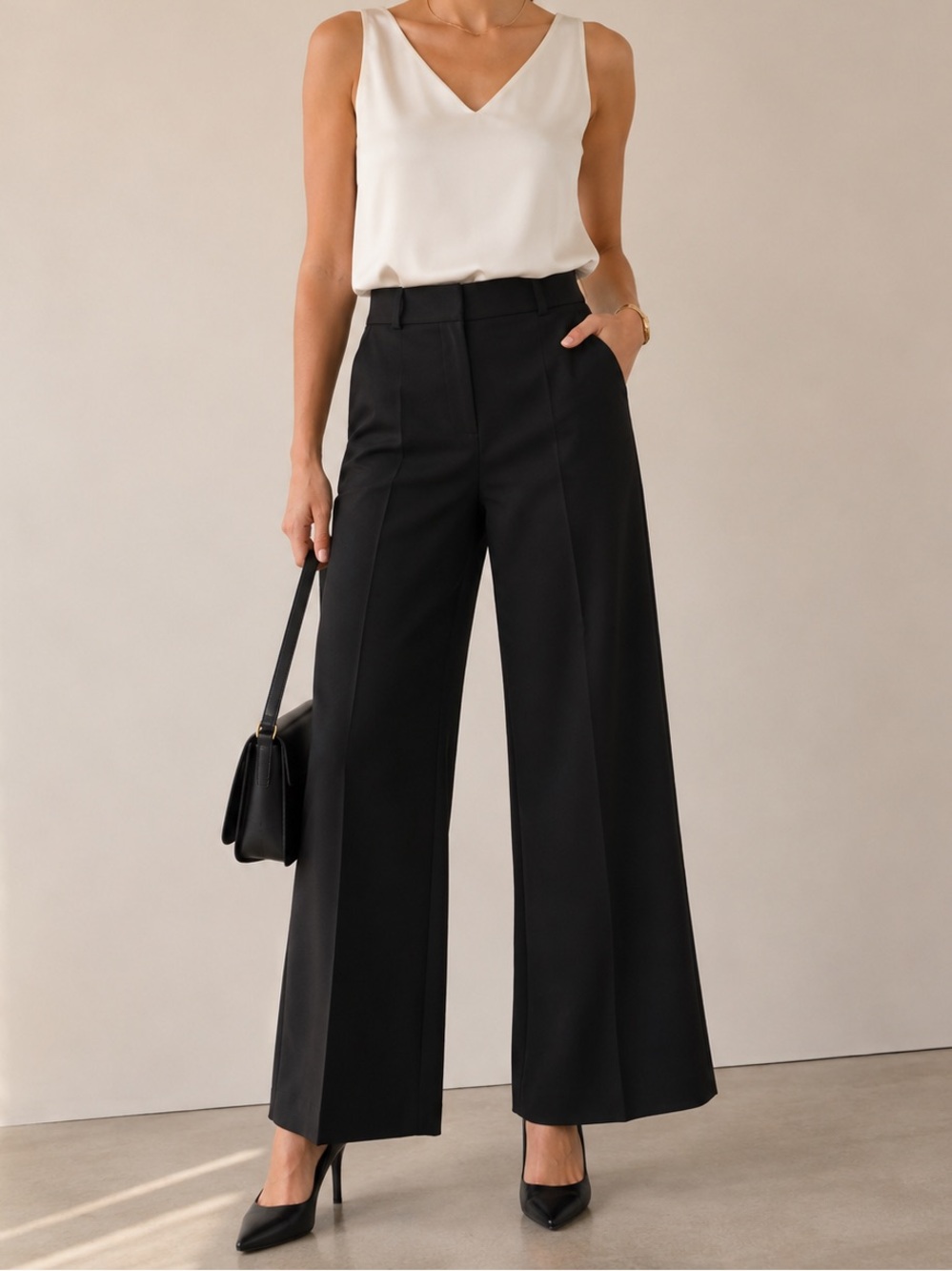 NWT Banana Republic Black Modern Fit Dress Trousers Size 6 Lined